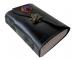 antique hard cover leather journal